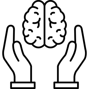 Fikir simgesine sahip insan beyni