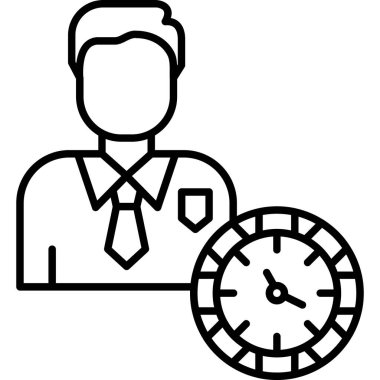 Yönetici yönetim simgesi, vektör illüstrasyonu