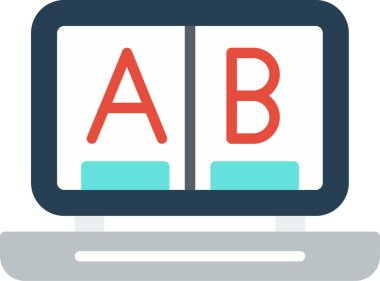 Bilgisayar. Web simgesi basit illüstrasyon