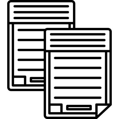 Belge. Web simgesi basit tasarım