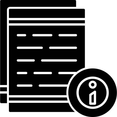 Belge simgesinin vektör illüstrasyonu