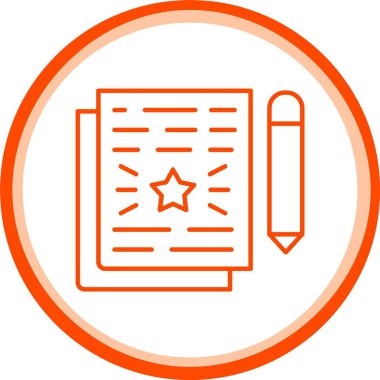 Web kullanımı için Sonuç Simgesi, Basit Vektör İllüstrasyonu