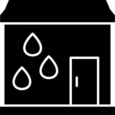 Bir ev simgesinin vektör illüstrasyonu