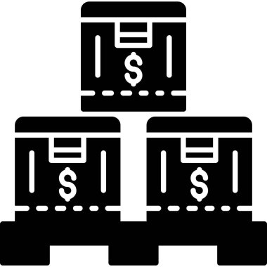 Para için. Web simgesi basit illüstrasyon