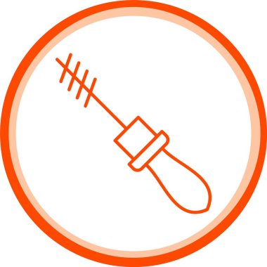 Kirpik Maskara Simgesi, Web Kullanımı için Basit Vektör İllüstrasyonu