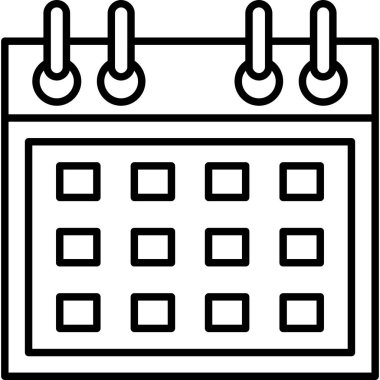 Takvim. Web simgesi basit tasarım