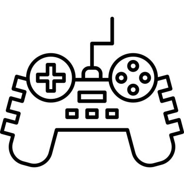 Oyun denetleyici simgesi, anahat stili