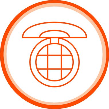 Bronzer Simgesi, Web Kullanımı için Basit Vektör İllüstrasyonu