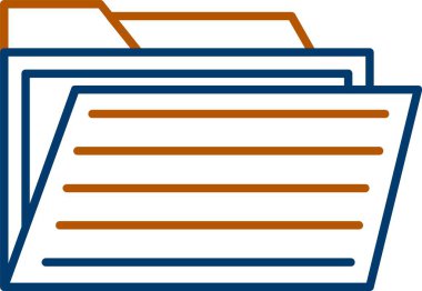 Web Kullanımı için Dizin Simgesi, Basit Vektör İllüstrasyonu