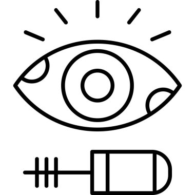 Göz bakım ikonu vektör illüstrasyonu