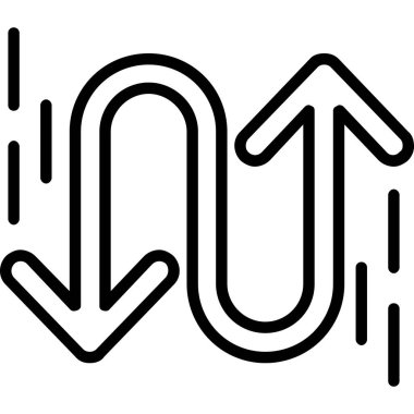 ok simgesi, vektör illüstrasyonu