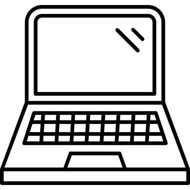 bilgisayar dizüstü simgesi, vektör tasarımı