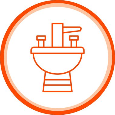 Havza Simgesini Yıka, Web Kullanımı için Basit Vektör İllüstrasyonu