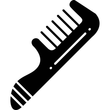 Bir tarak simgesinin vektör illüstrasyonu