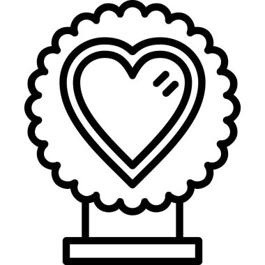 Bir kalbin vektör illüstrasyonu