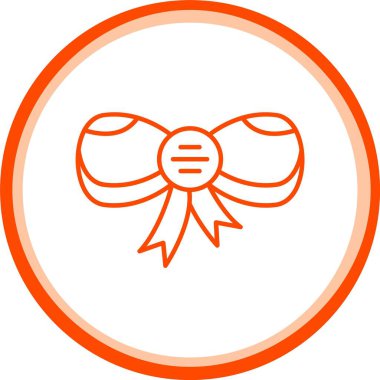 Kurdele vektör çizgisi simgesine sahip eşsiz bir diploma