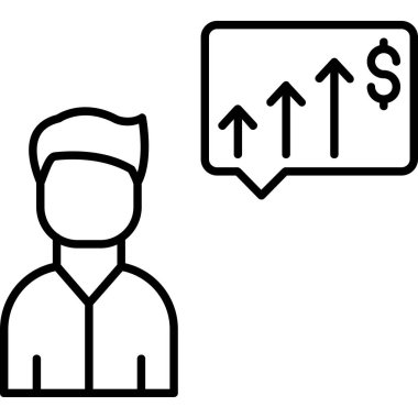 İnsanların vektör illüstrasyonu ve konuşma balonu simgesi