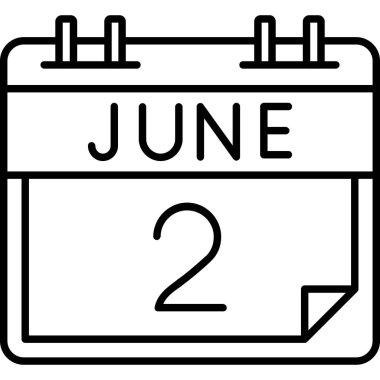 2 Haziran takvim simgesini