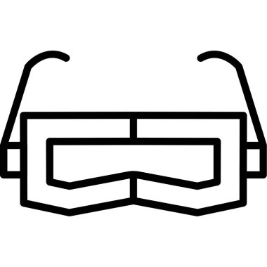 Maske. Web simgesi basit illüstrasyon