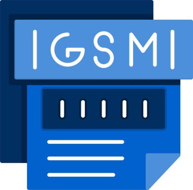 Bir dosya biçimi simgesinin vektör çizimi