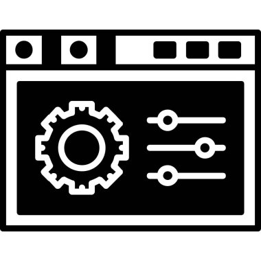 seo modern simgesinin vektör illüstrasyonu