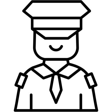 officer icon vector illustration