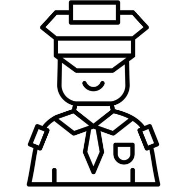 asker simgesi vektör illüstrasyonu