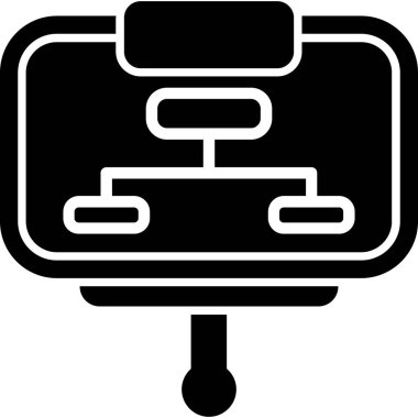 Bilgisayarın vektör illüstrasyon simgesi