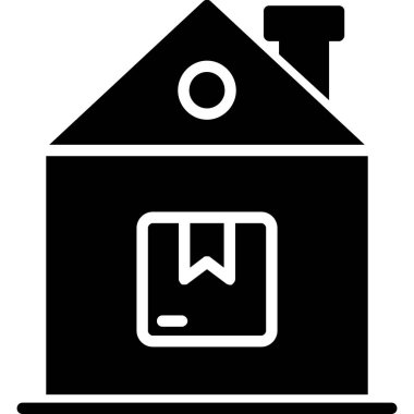 Ev. Web simgesi basit illüstrasyon