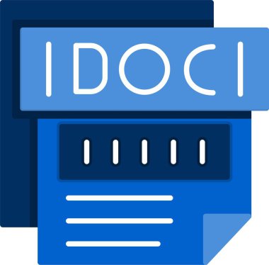 Bir belge simgesinin vektör illüstrasyonu