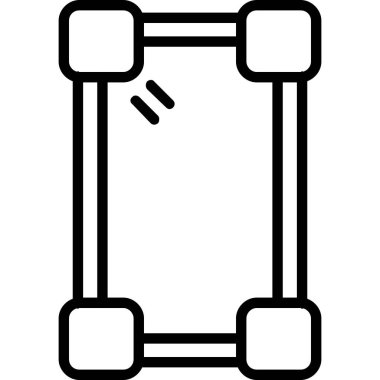 Spor aletleri ikonu. Beyaz arkaplanda izole edilmiş web tasarımı için özet spor aletleri vektör simgesi