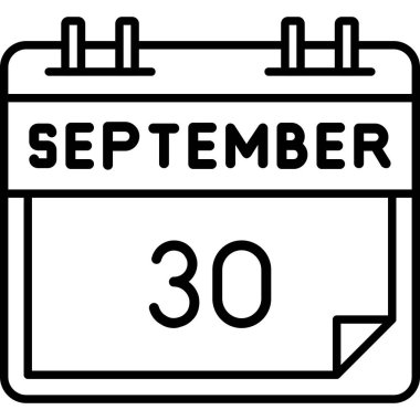 Takvim simgesi tasarımı, vektör illüstrasyonu