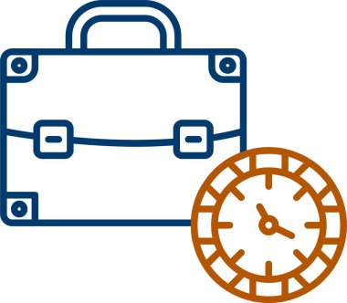 bavul Simgesi, Web Kullanımı için Basit Vektör İllüstrasyonu