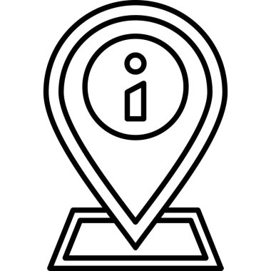 konum. Web simgesi basit illüstrasyon