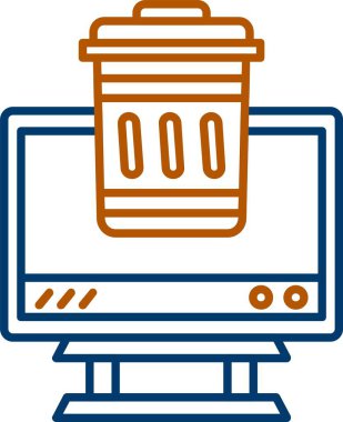 Web Kullanımı için Simge, Basit Vektör Resmini Sil