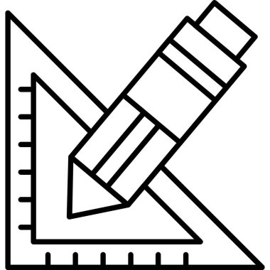 Eğitim ve okul çizgisi ikonu. Okul ve eğitim vektör simgesi beyaz arkaplanda izole edildi. Web ve uygulama için özet biçimi tasarımı