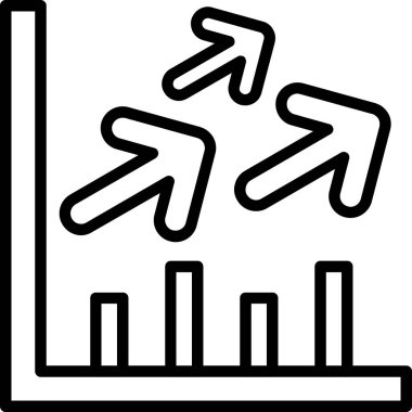 iş grafik çizelgesi simgesi ana hat biçiminde