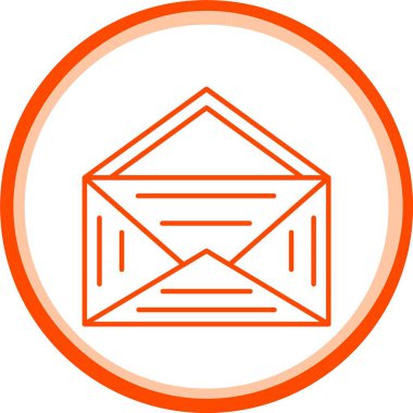 Web Kullanımı için Posta Simgesi, Basit Vektör İllüstrasyonu