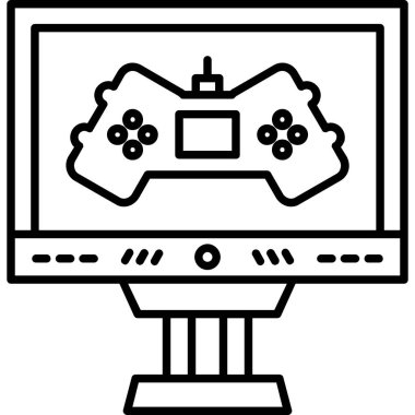Oyun denetleyici simgesi. vektör illüstrasyonu