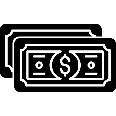 Para için. Web simgesi basit illüstrasyon