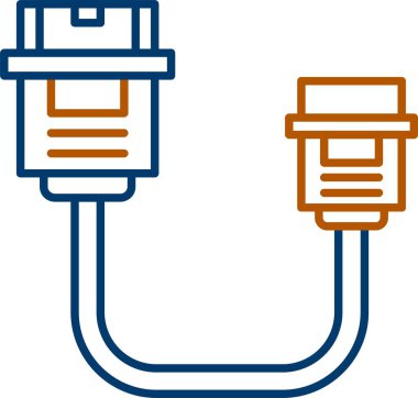 Web Kullanımı için Sata Simgesi, Basit Vektör İllüstrasyonu
