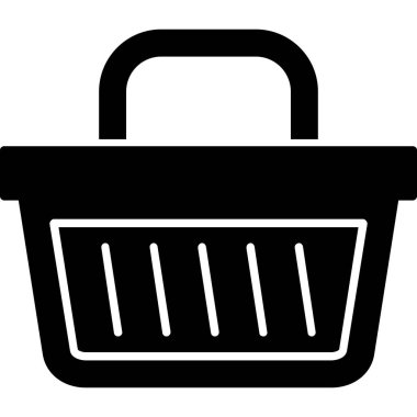 Alışveriş sepeti vektör simgesi