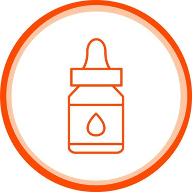 Serum Simgesi, Web Kullanımı için Basit Vektör İllüstrasyonu