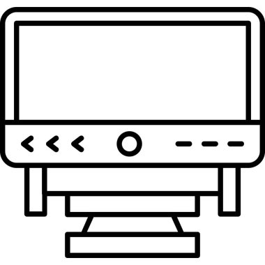 Bilgisayar. Web simgesi basit tasarım