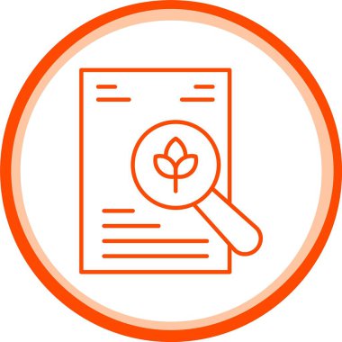 Web Kullanımı için Bitki Araştırma Simgesi, Basit Vektör İllüstrasyonu