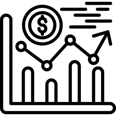 işletme finans grafik simgesi