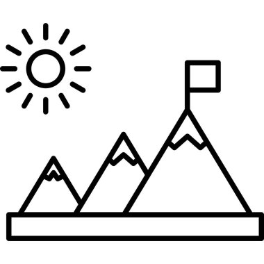 Güneş. Web simgesi basit illüstrasyon