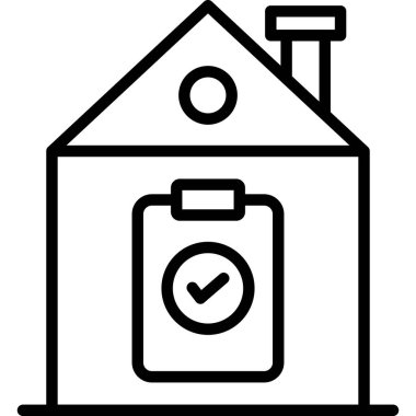 ev vektörü simgesi, Web kullanımı için Basit Vektör İllüstrasyonu