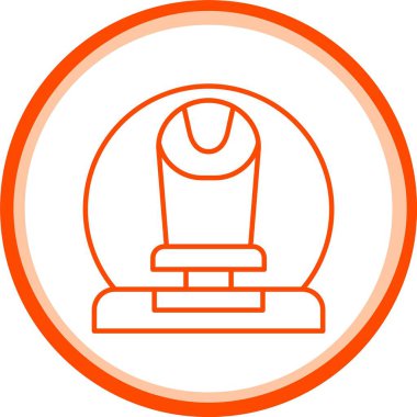 Sarcophagus Simgesi, Web Kullanımı için Basit Vektör İllüstrasyonu