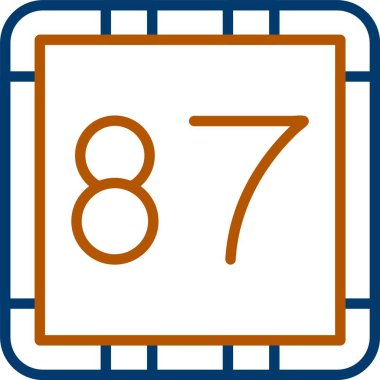 87. Seksen yedi Simge